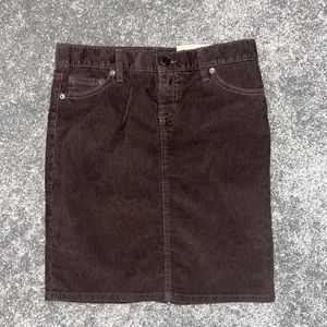 Brown Corduroy skirt